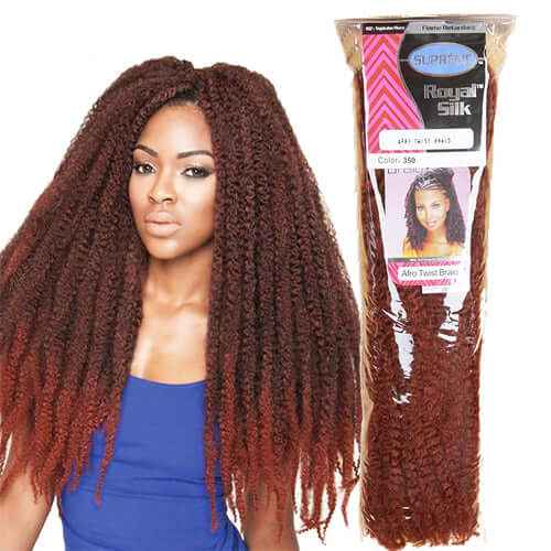 18 Inches Supreme Royal Silk Afro Twist Braid - 100g