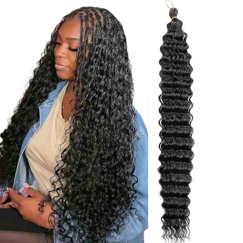 22 inch Natural Synthetic Deep Twist for Goddess box braids 22inches - 90g