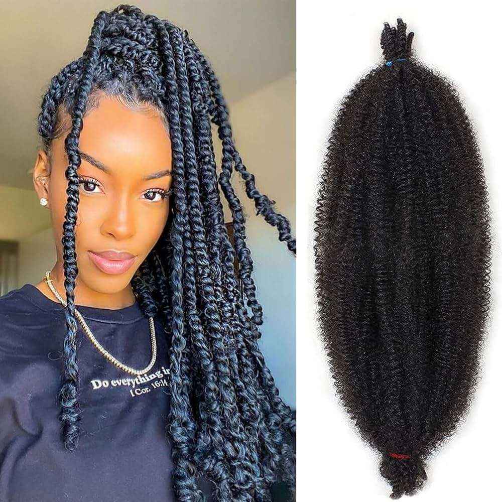 30 Inch Pre-Separated Springy Afro Twist Hair for Distressed Soft Locs Long Marley Twist Braiding Hair - 115g