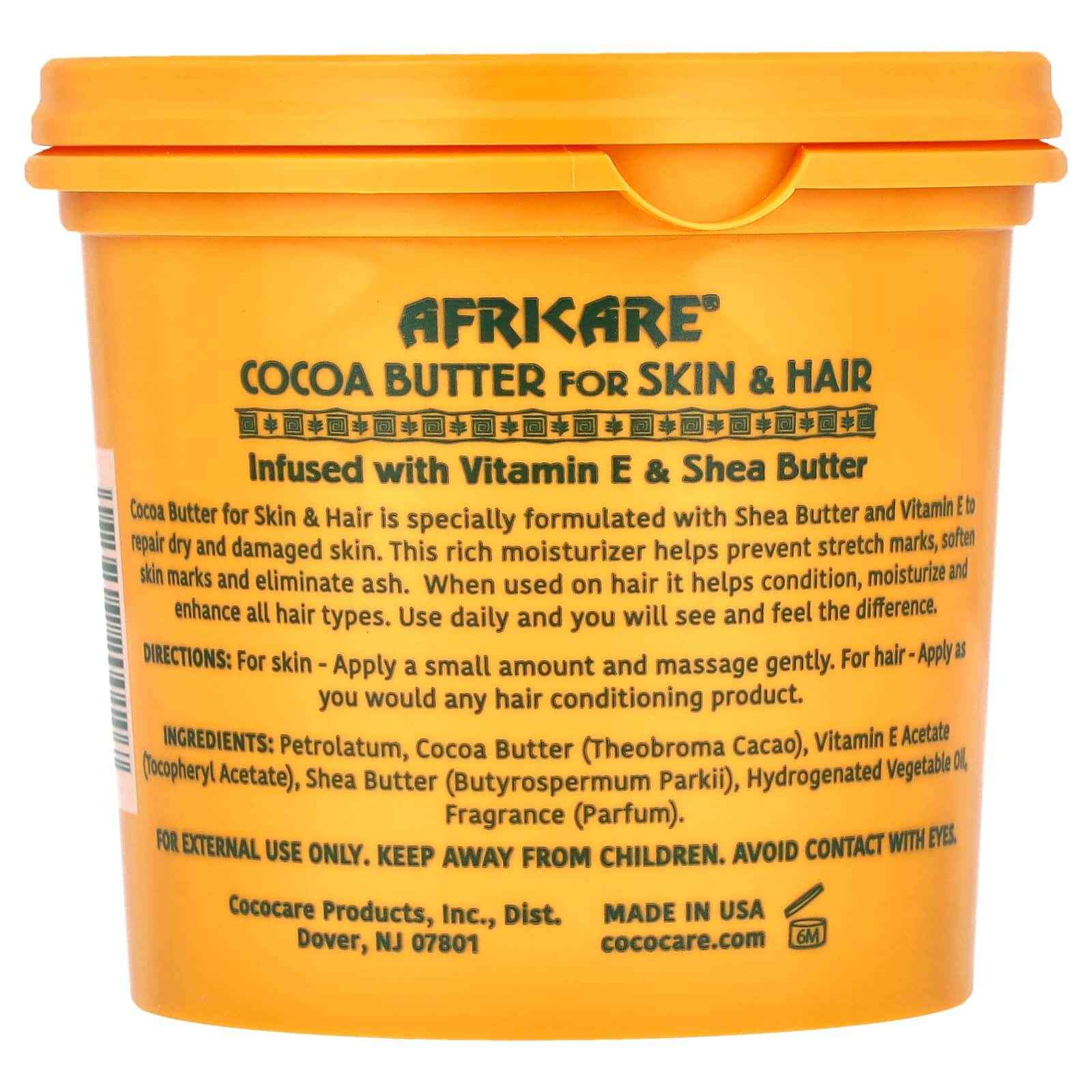 AFRICARE Cocoa Butter for Skin & Hair (10.5oz)