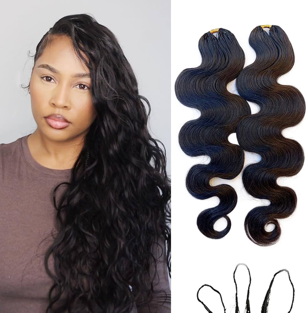 100% Human Hair Feathered Crochet Boho Hair Extension