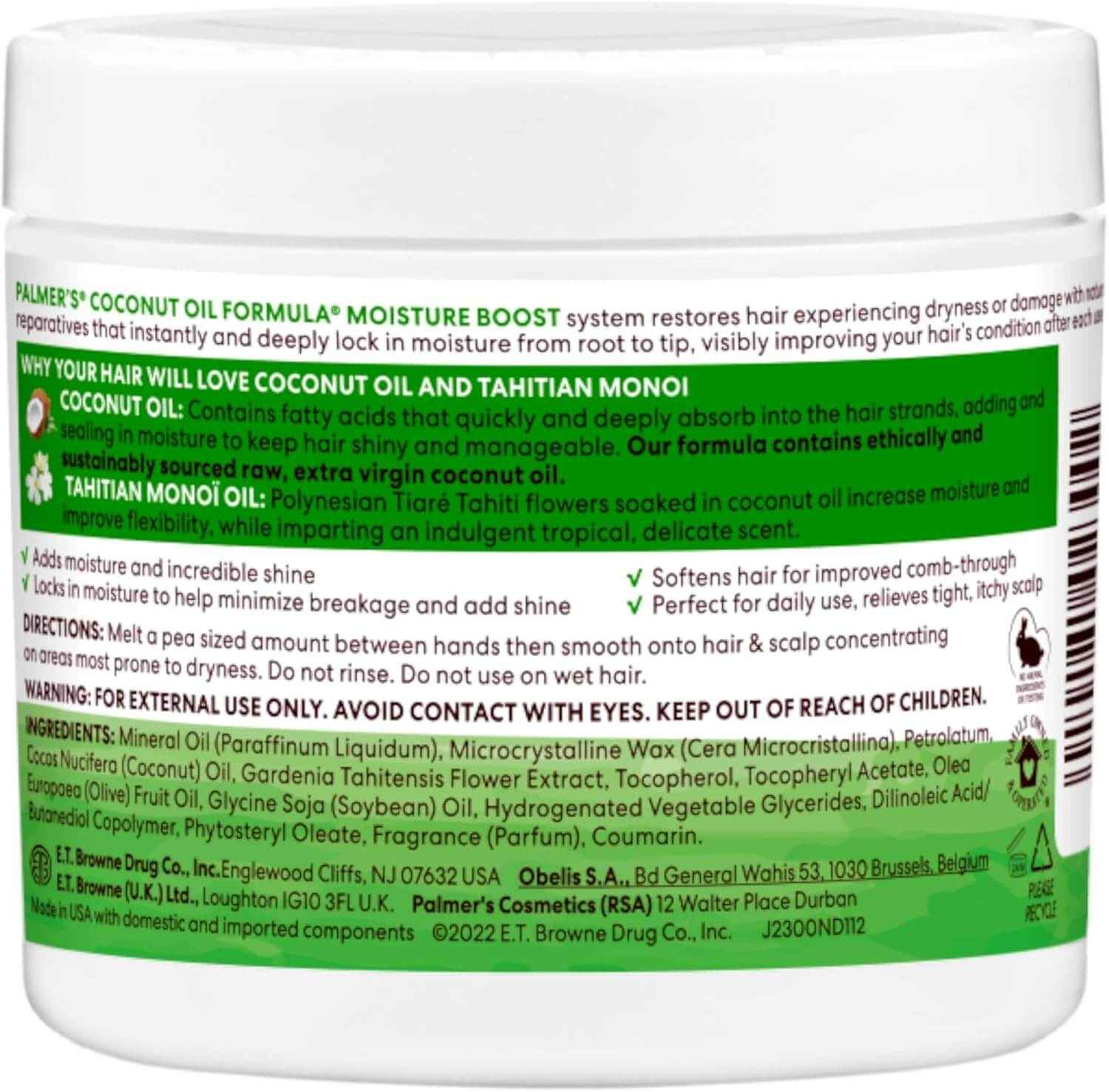 PALMER'S Coconut Oil Moisture Gro Hairdress (5.25oz)