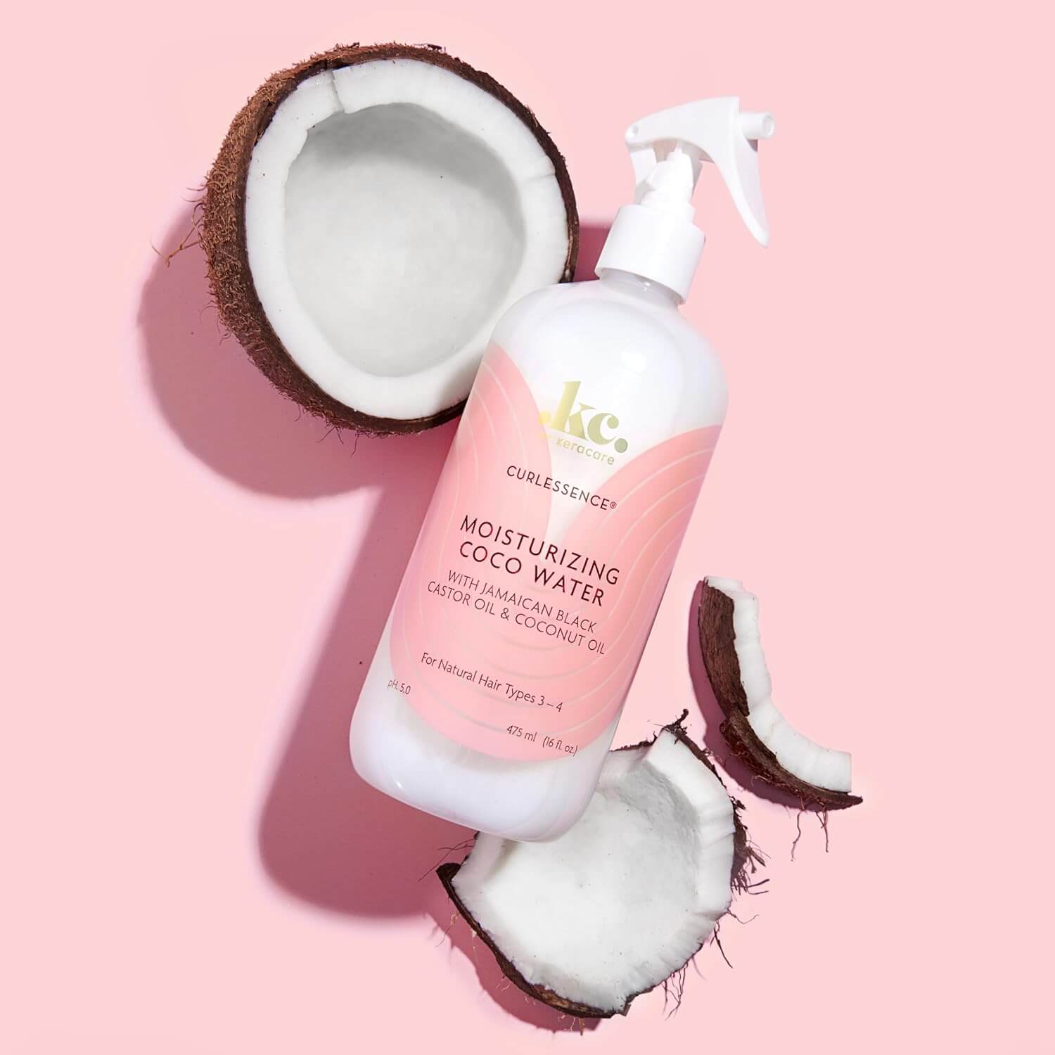 KC BY KERACARE CURLESSENCE Moisturizing COCO Water (16oz) - Celegant