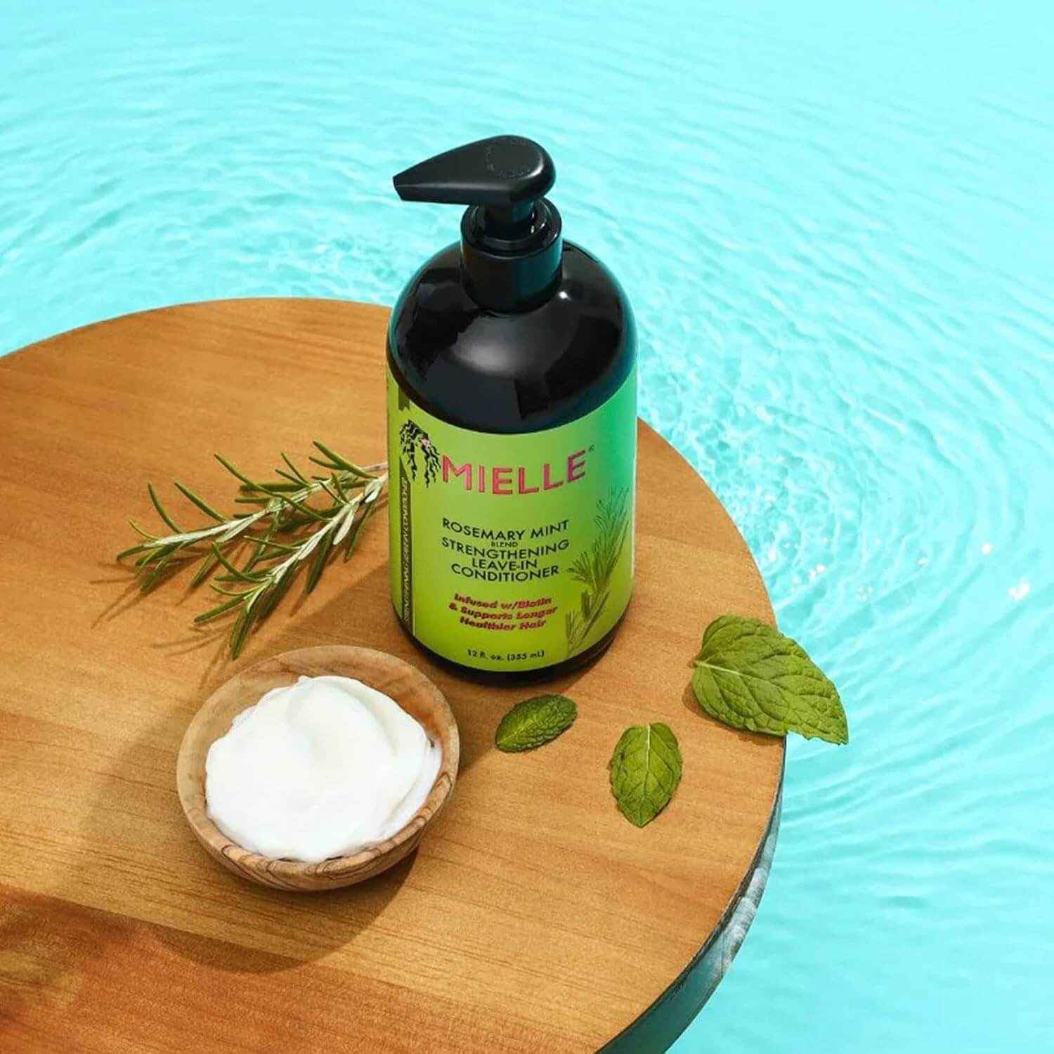 MIELLE Rosemary Mint Strengthening Leave In Conditioner (12oz)
