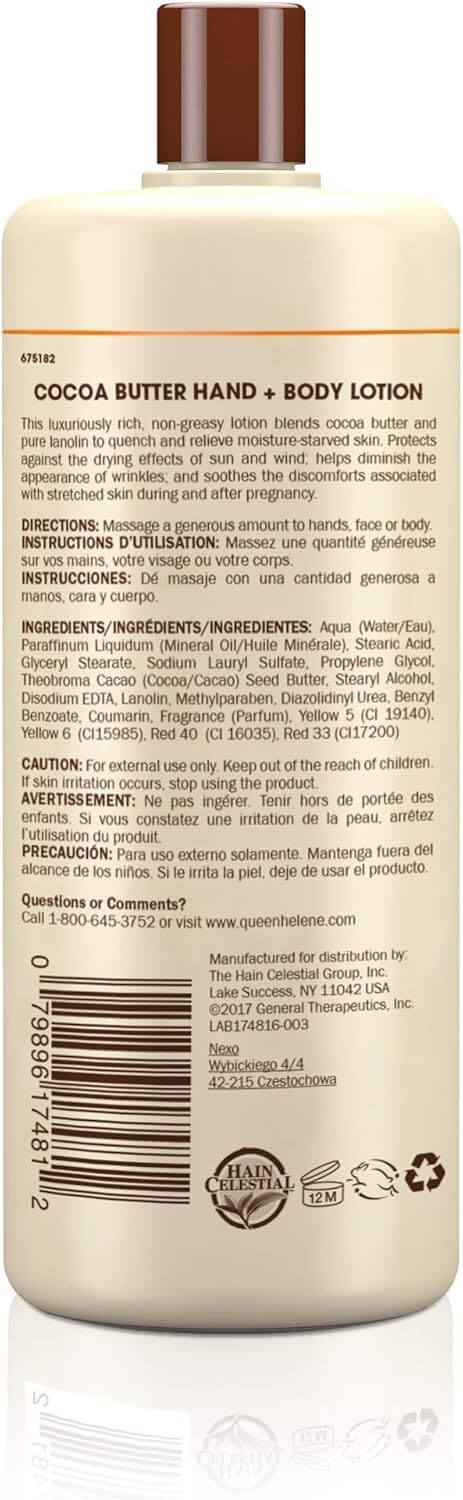 QUEEN HELENE Cocoa Butter Hand & Body Lotion (32oz)