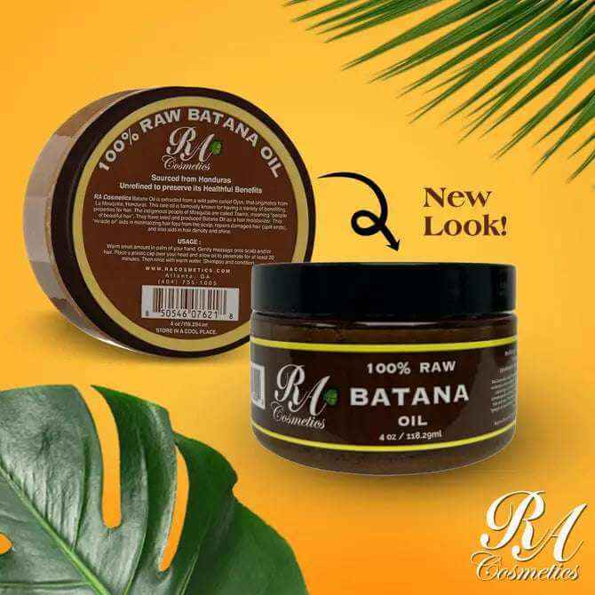 RA COSMETICS 100% Raw Batana Oil for hair (4oz)