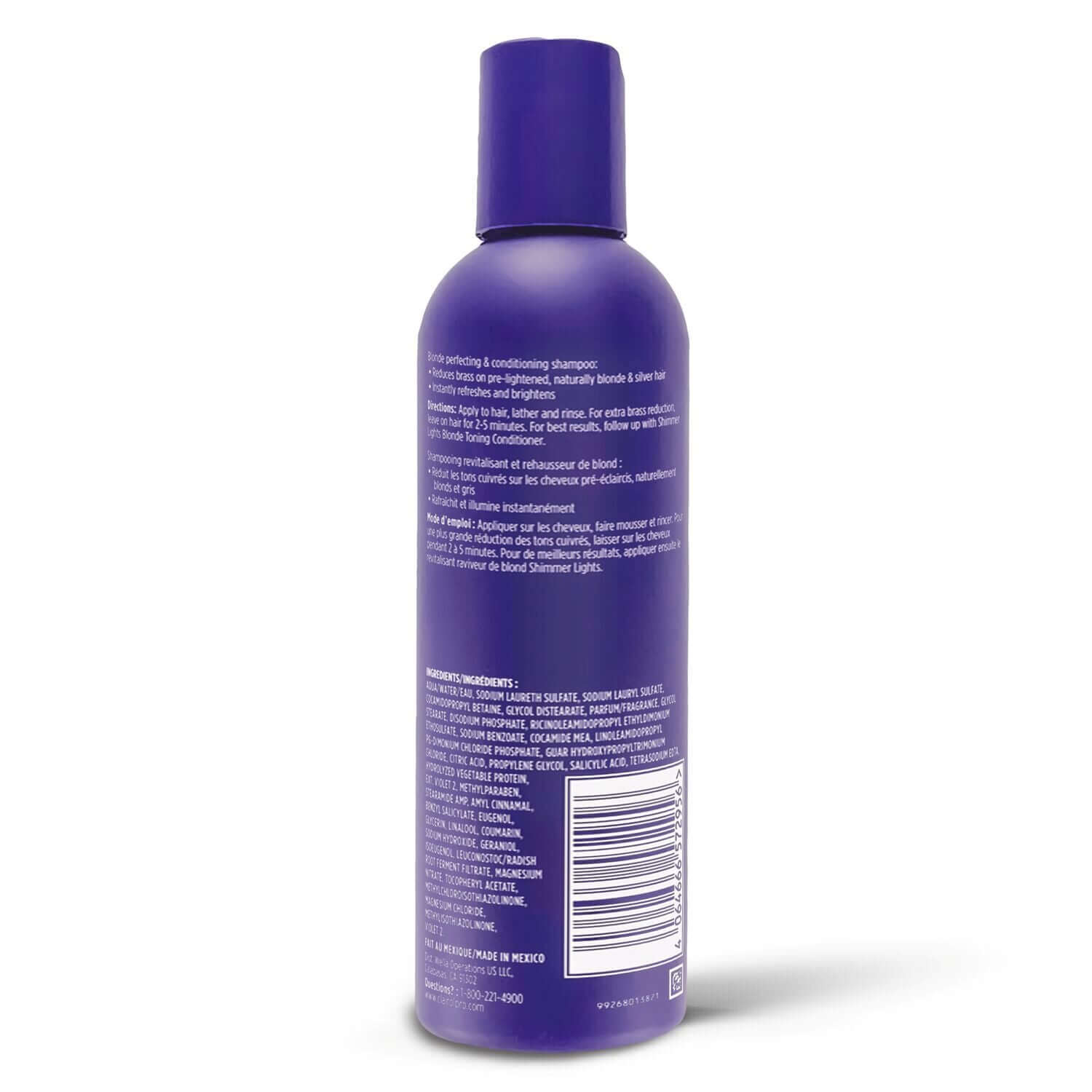 Clairol Professional Shimmer Lights Shampoo Blonde and Silver - Celegant Beauty