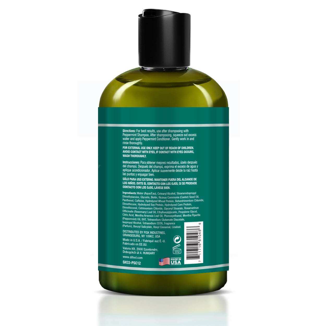 Difeel Peppermint Scalp Care Conditioner (12oz)