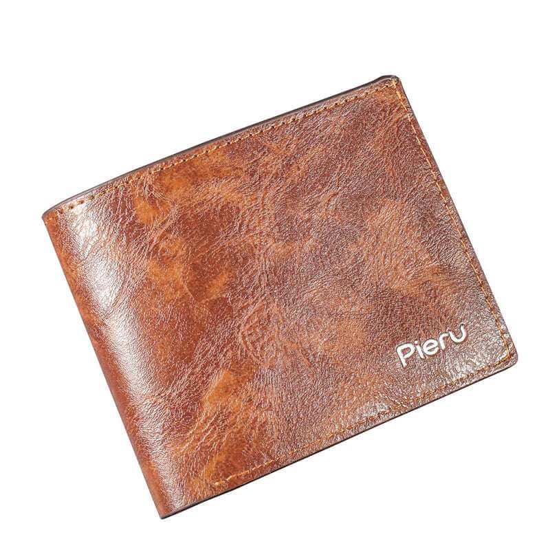 Quality Soft PU Leather Fashion Men Short Wallet  with Money Clip - Celegant Beauty