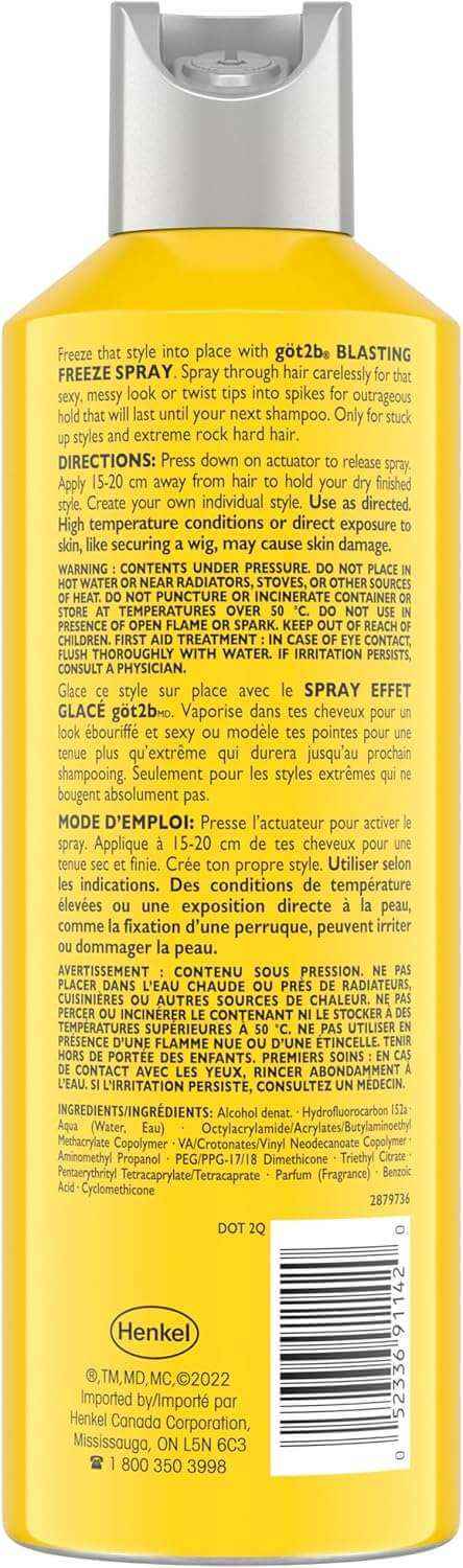 Schwarzkopf Got2b Glued Blasting Freeze Spray 355 ml