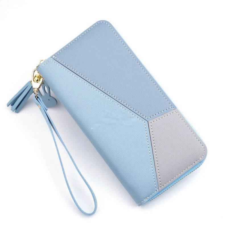 Women pink zipper wallet Purse and Card Holder