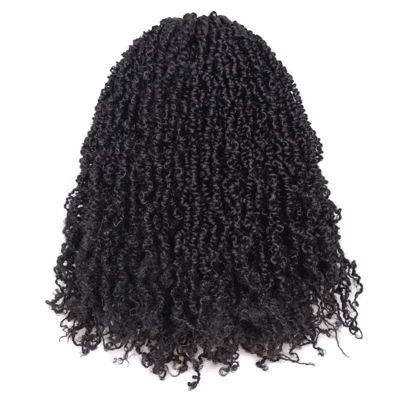 10" - 8 Packs  Yanky Twist Mini Passion Twist Crochet Hair Extension - 30 Strands