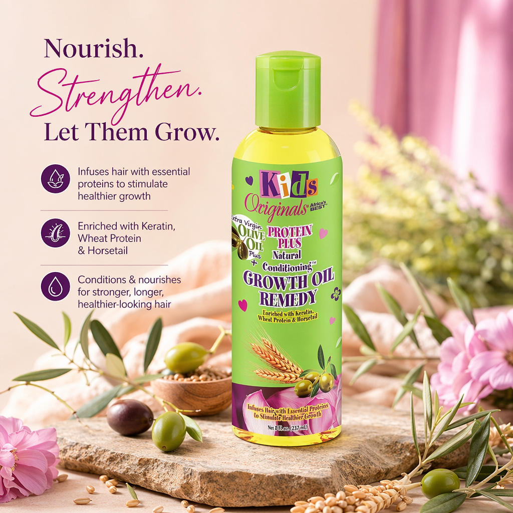 AFRICA'S BEST Kids Originals Growth Oil Remedy (8oz) - benefit
