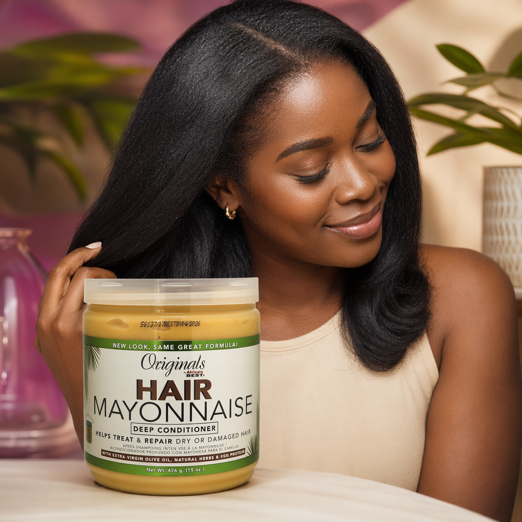 AFRICA'S BEST Originals Hair Mayonnaise Deep Conditioner (15oz) - result