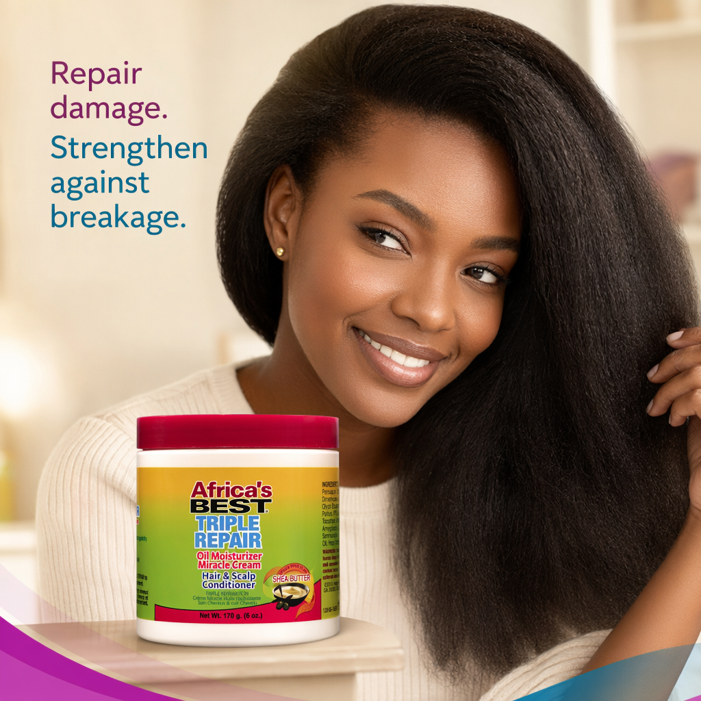 AFRICA'S BEST Triple Repair Miracle Cream (6oz) - result