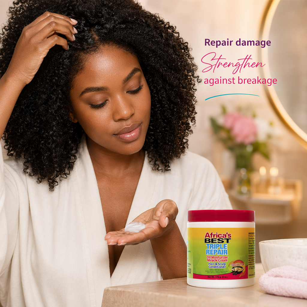 AFRICA'S BEST Triple Repair Miracle Cream (6oz) - usage