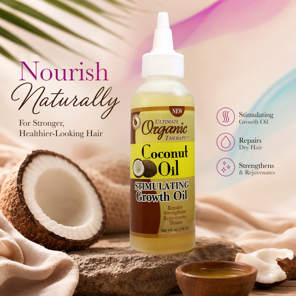AFRICA'S BEST Ultimate Originals Coconut Oil Stimulating Oil (4oz) - benefit