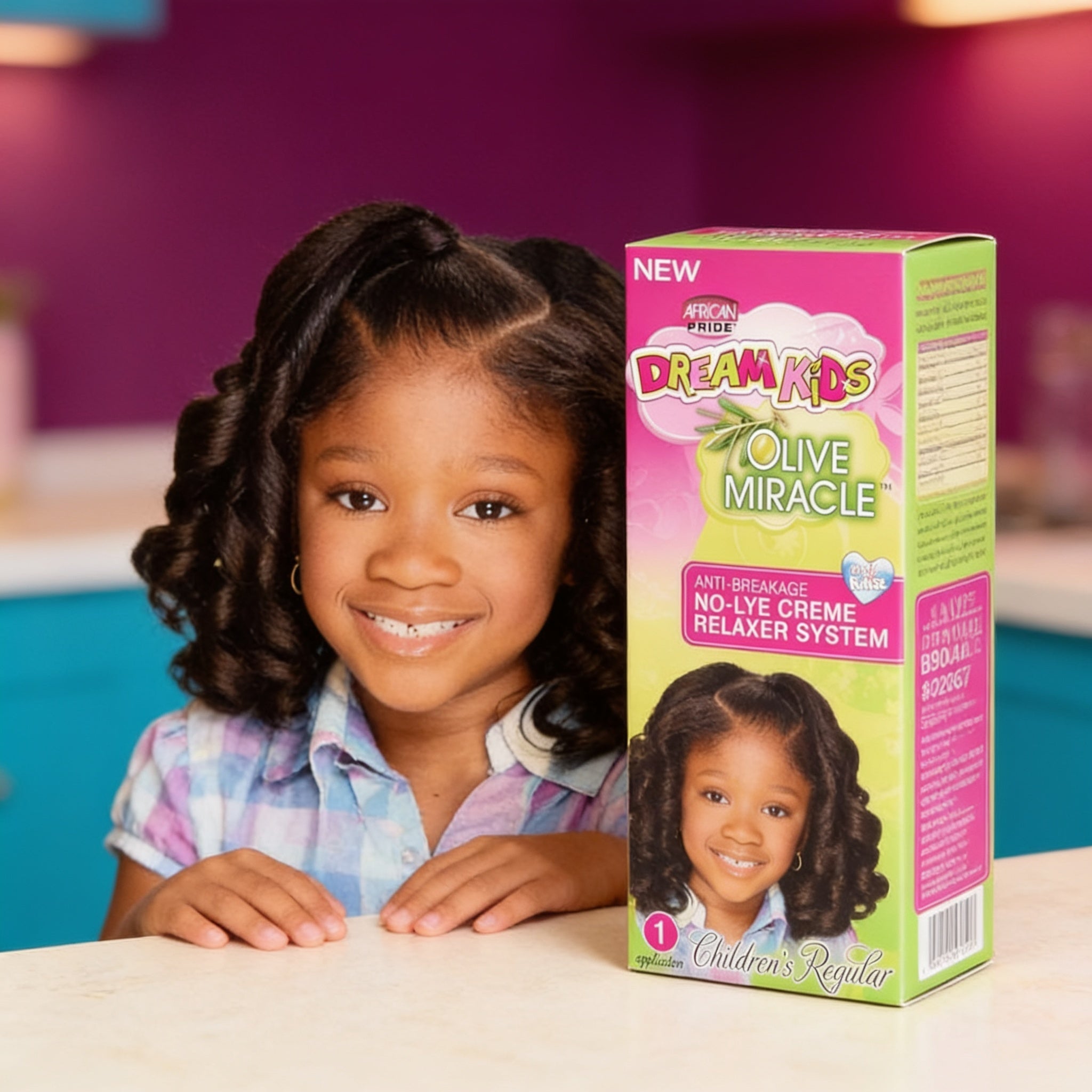 AFRICAN PRIDE Dream Kids Relaxer Kit [Regular] - usage