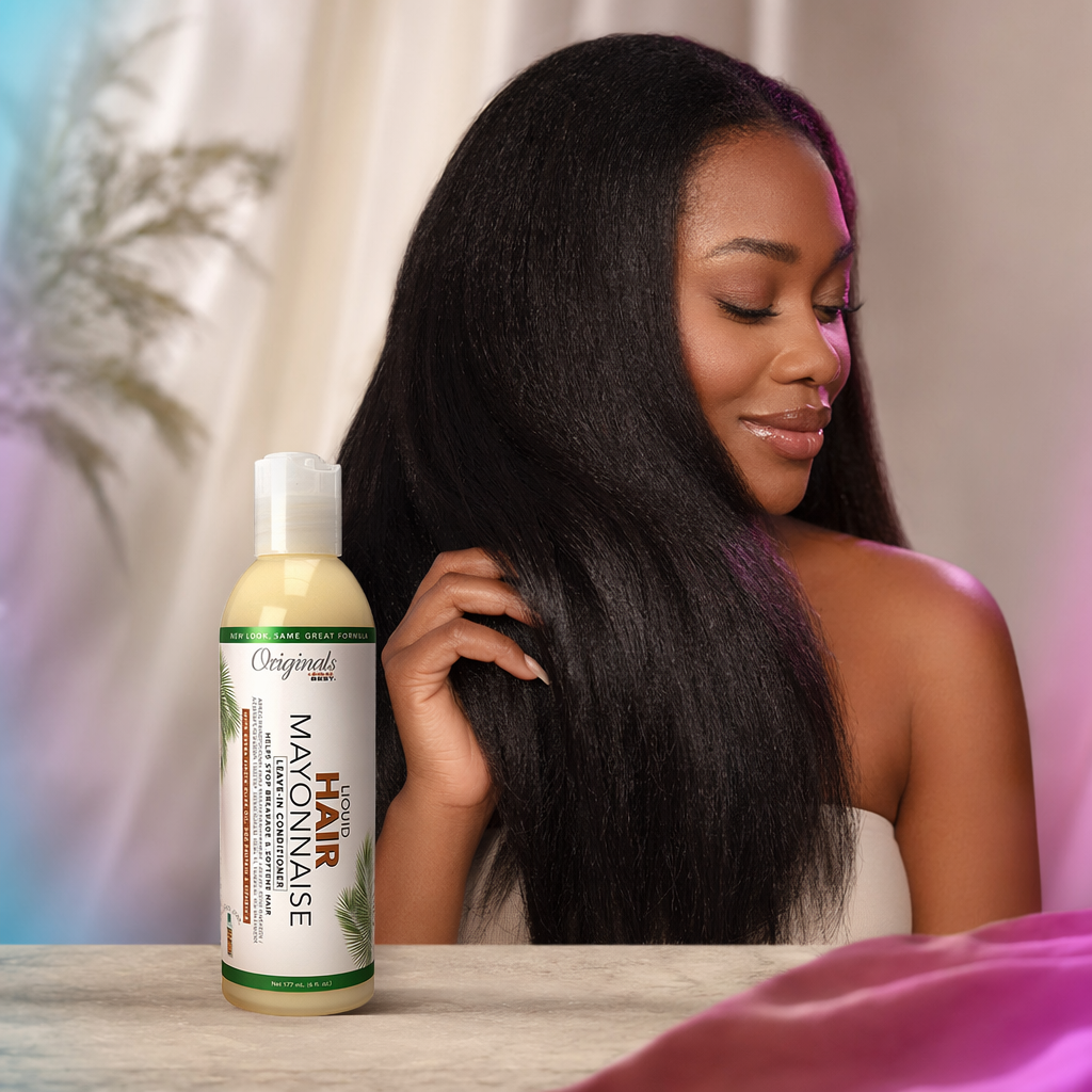 AFRICA'S BEST Originals Liquid Hair Mayonnaise Leave-In Conditioner (6oz) - result