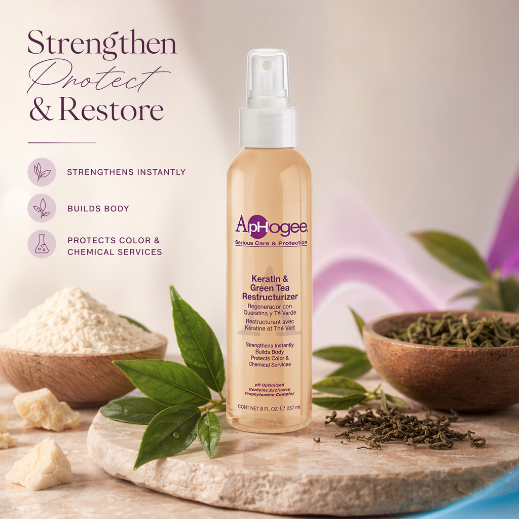 APHOGEE Keratin & Green Tea Restructurizer (8oz) - benefit