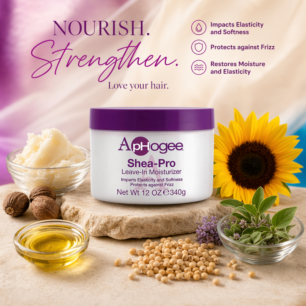 APHOGEE Shea-Pro Leave In Moisturizer (12oz) - benefit