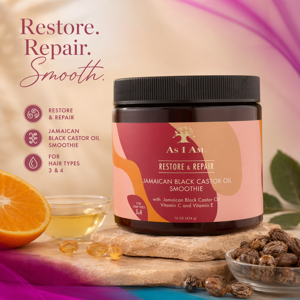 AS I AM Jamaican Black Castor Oil Smoothie (16oz) - benefit