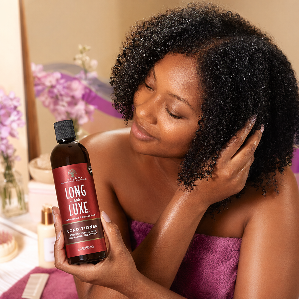 AS I AM Long and Luxe Conditioner (12oz) - usage
