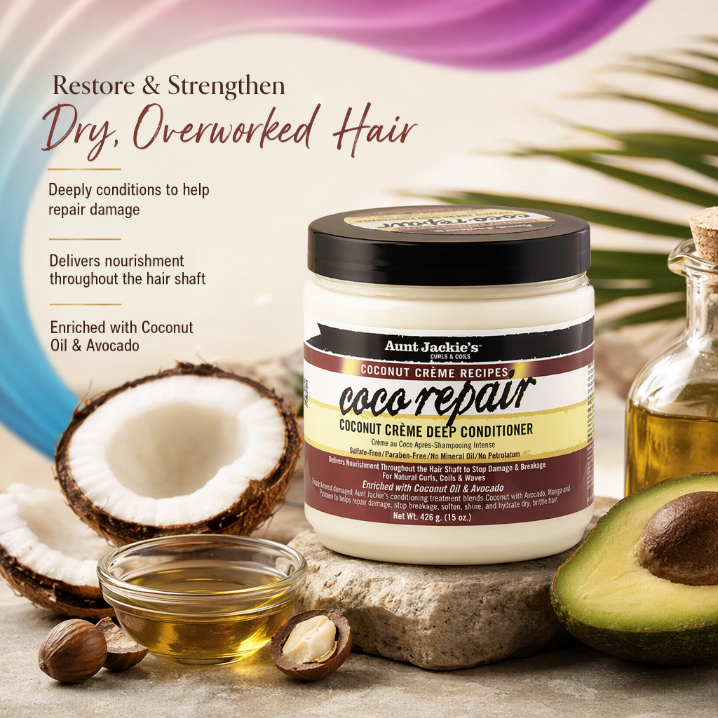 AUNT JACKIE'S Coco Repair Coconut Cream Deep Conditioner (15oz) - benefit