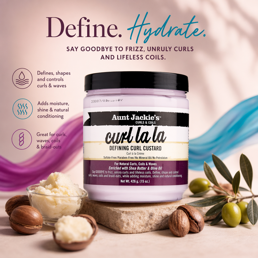 AUNT JACKIE'S Curl La La Defining Curl Custard Cream (15oz) - benefit