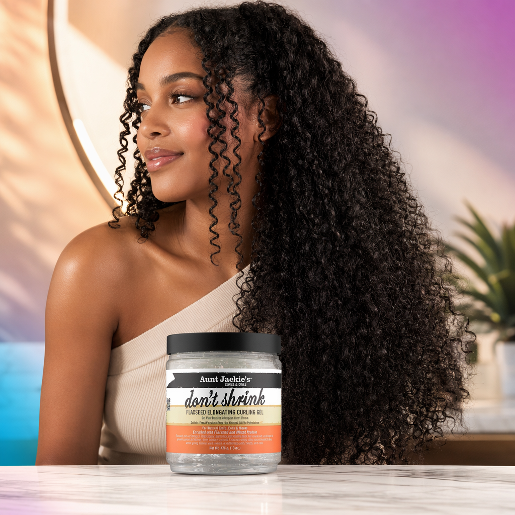 AUNT JACKIE'S Don't Shrink Flaxseed Elongating Curling Gel (15oz) - result