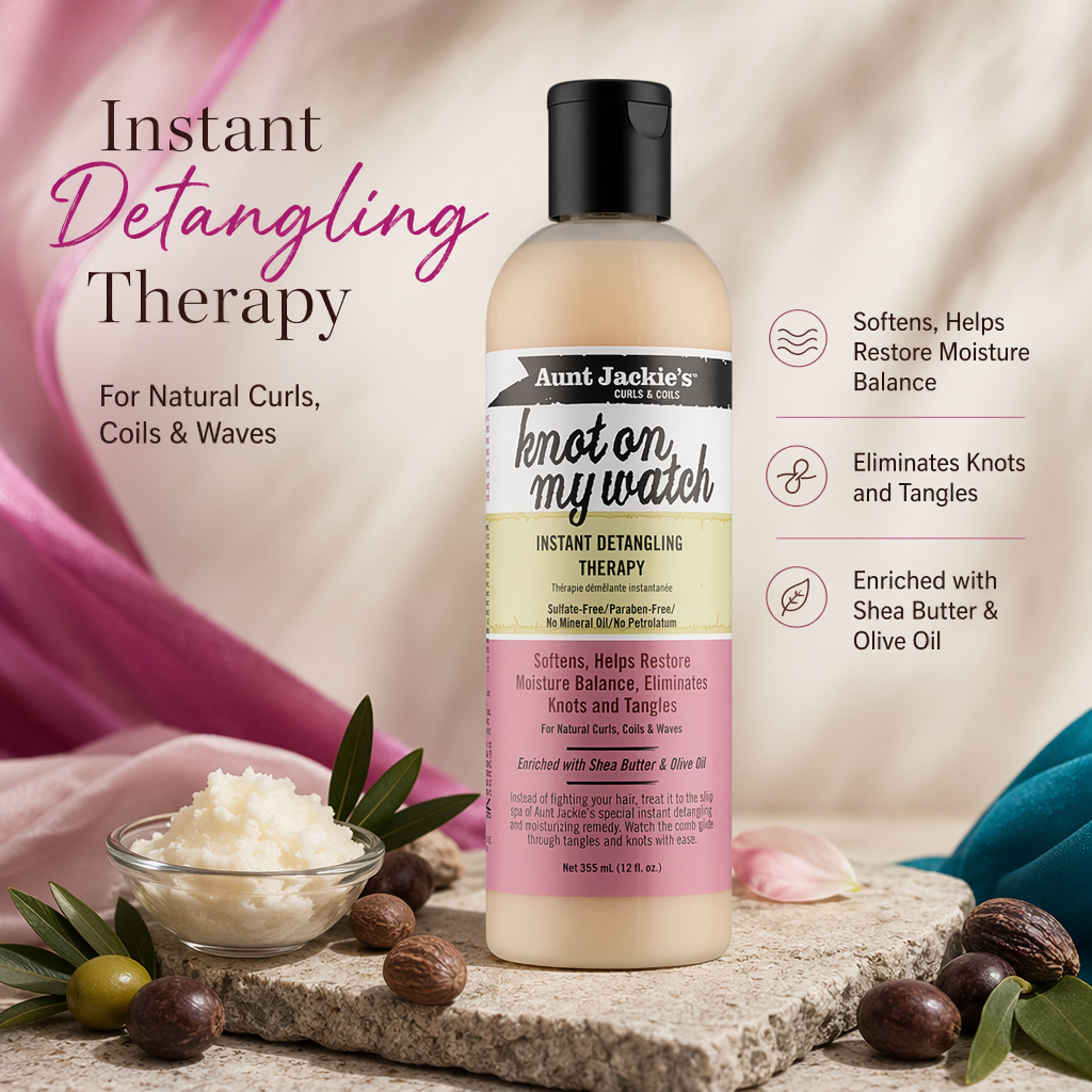 AUNT JACKIE'S Knot On My Watch Instant Detangling Therapy (12oz) - benefit
