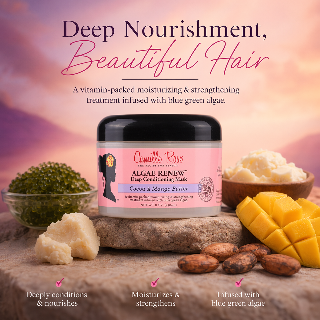 CAMILLE ROSE Algae Renew Deep Conditioning Mask (8oz) - benefit
