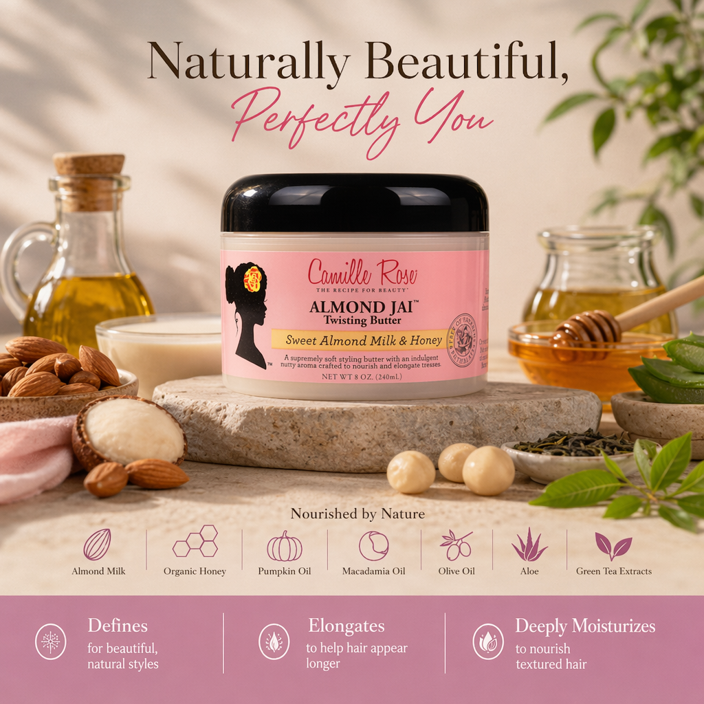 CAMILLE ROSE Almond Jai Twisting Butter (8oz) - benefit