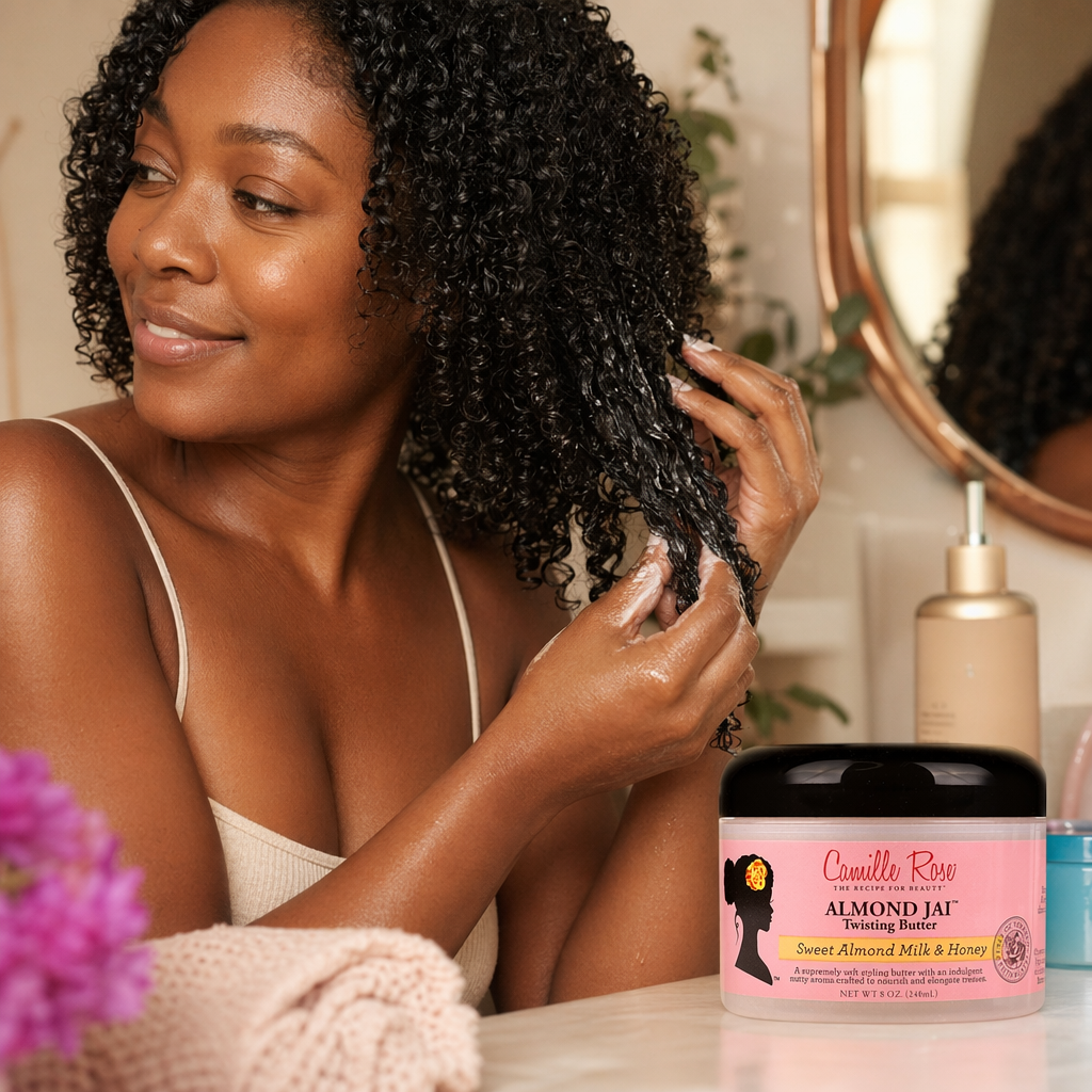 CAMILLE ROSE Almond Jai Twisting Butter (8oz) - usage
