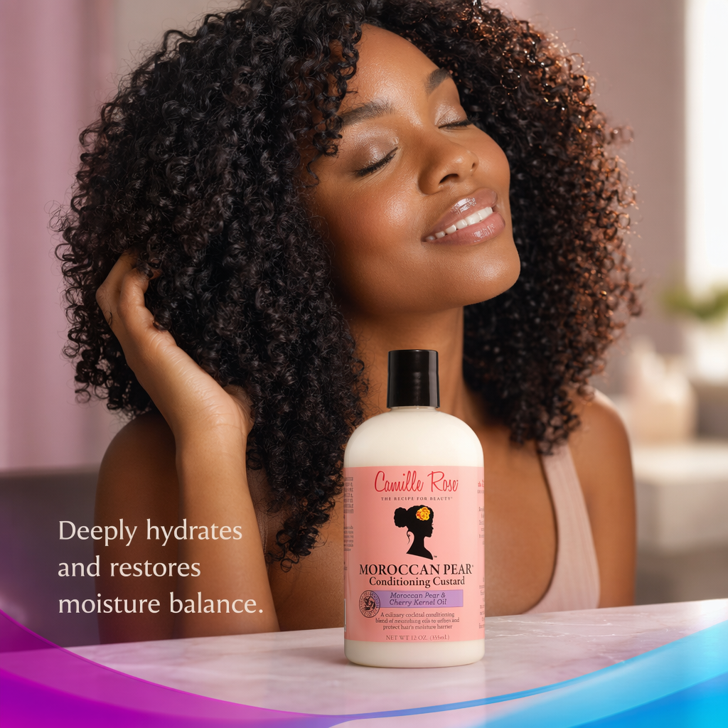 CAMILLE ROSE Moroccan Pear Conditioning Custard (12oz) - result