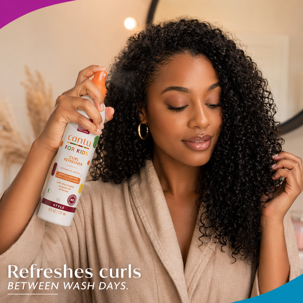CANTU Kids Curl Refresher (8oz) - usage