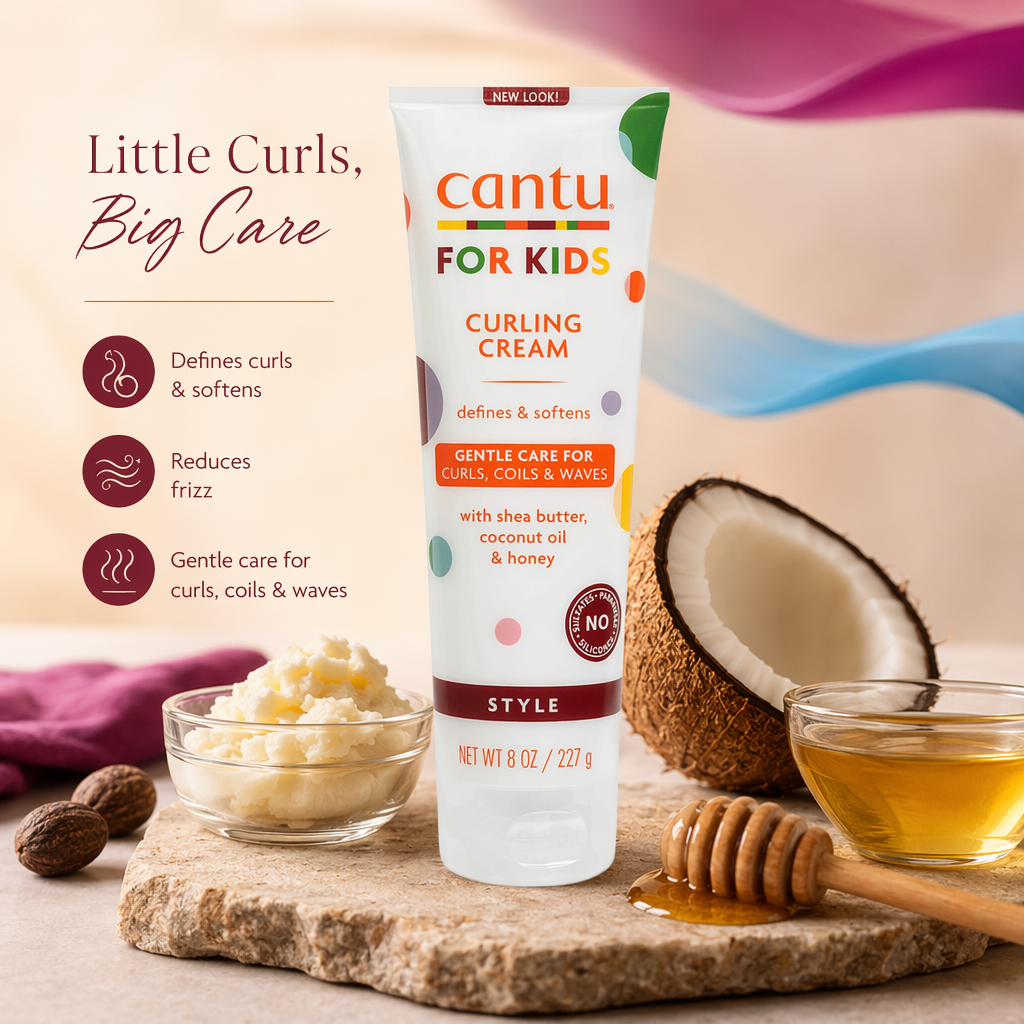 CANTU Kids Curling Cream Tube (8oz) - benefit