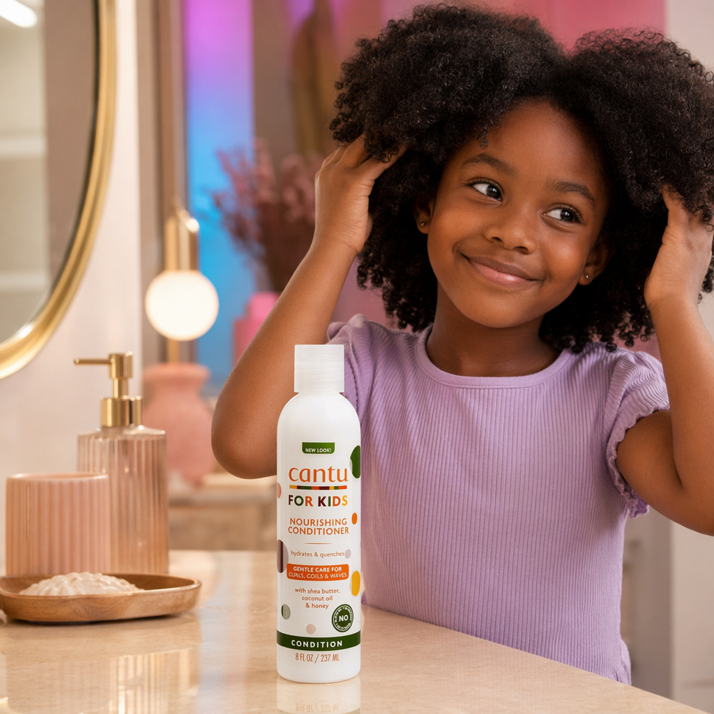 CANTU Kids Nourishing Conditioner (8oz) - usage