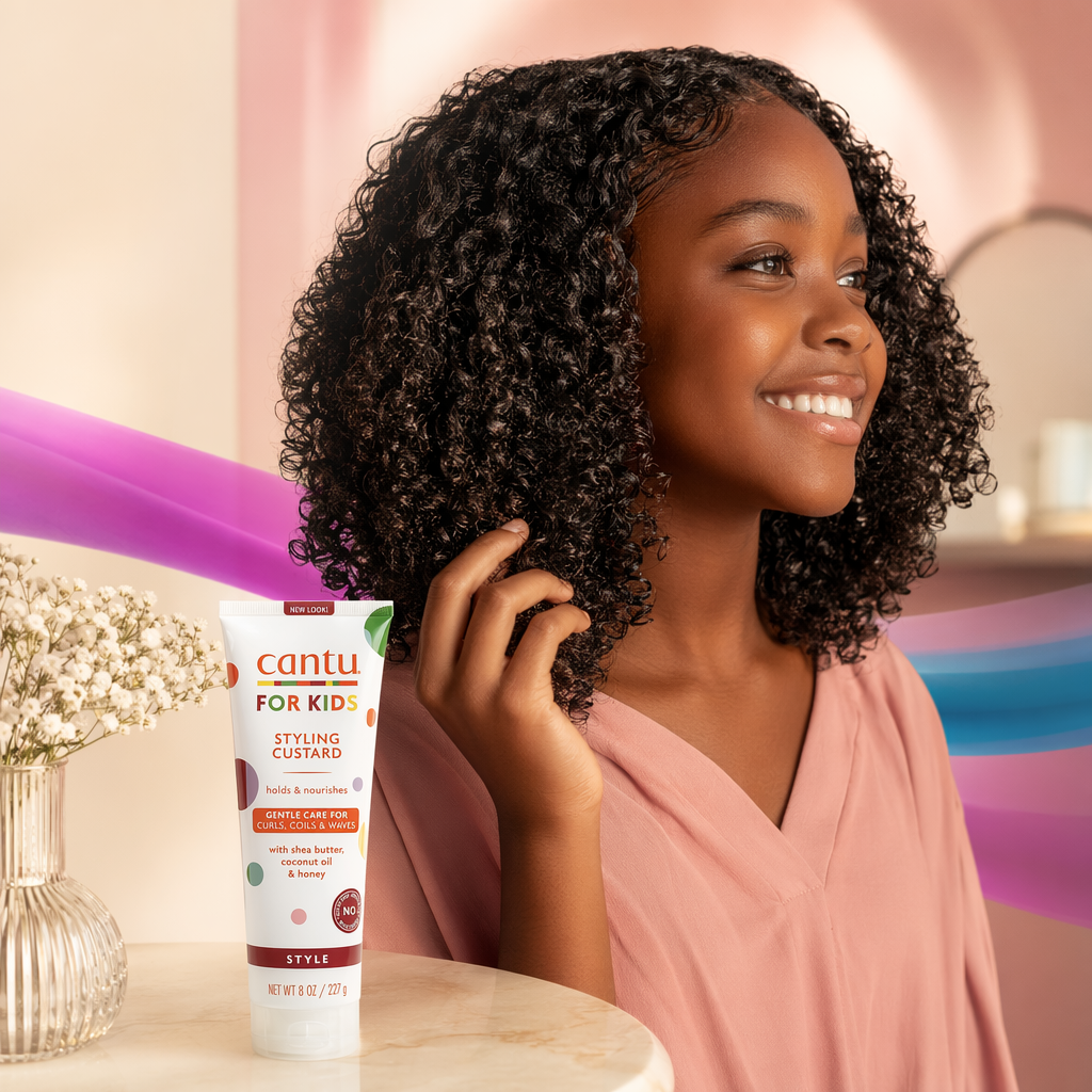 CANTU Kids Styling Custard Tube (8oz) - result