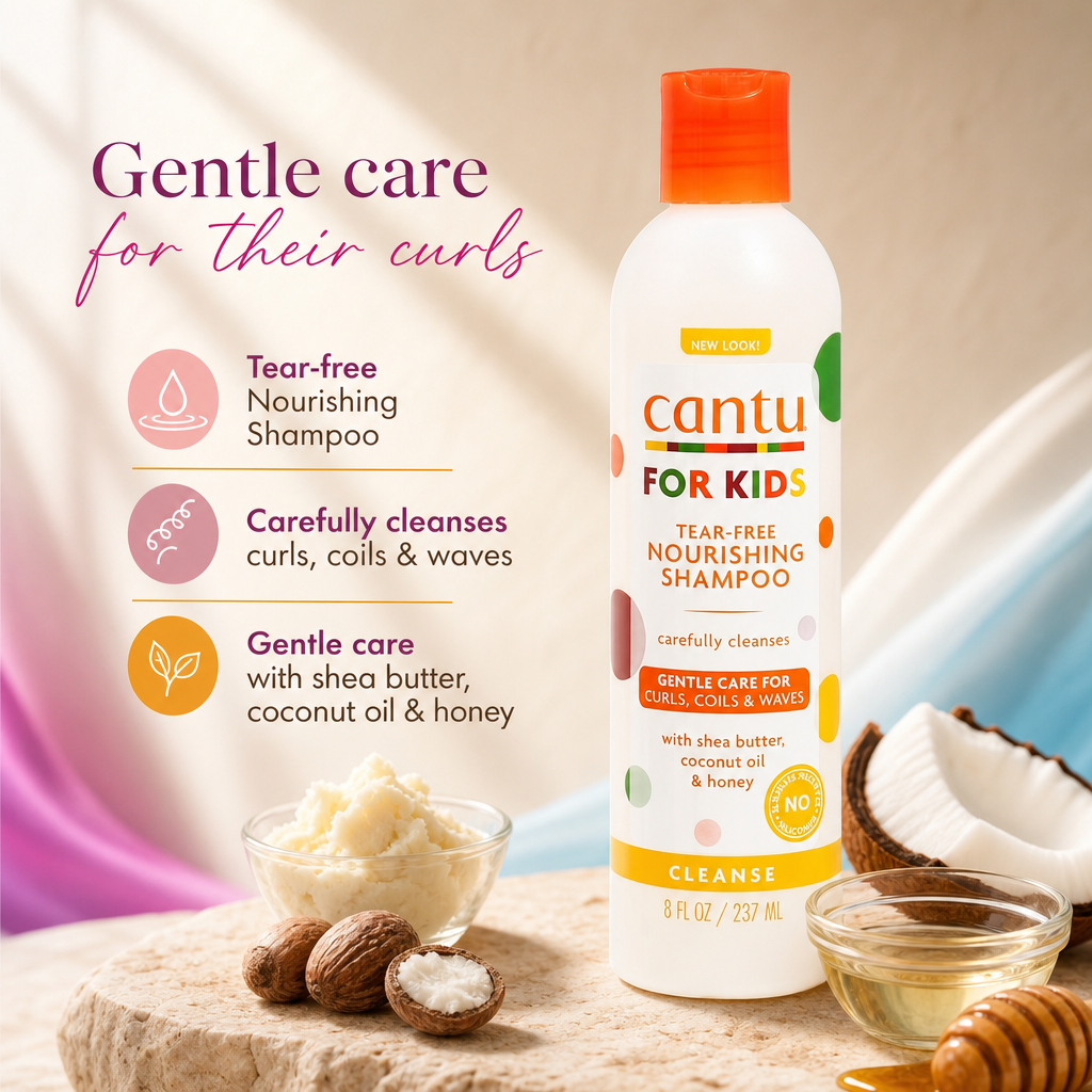 CANTU Kids Tear-Free Nourishing Shampoo (8oz) - benefit