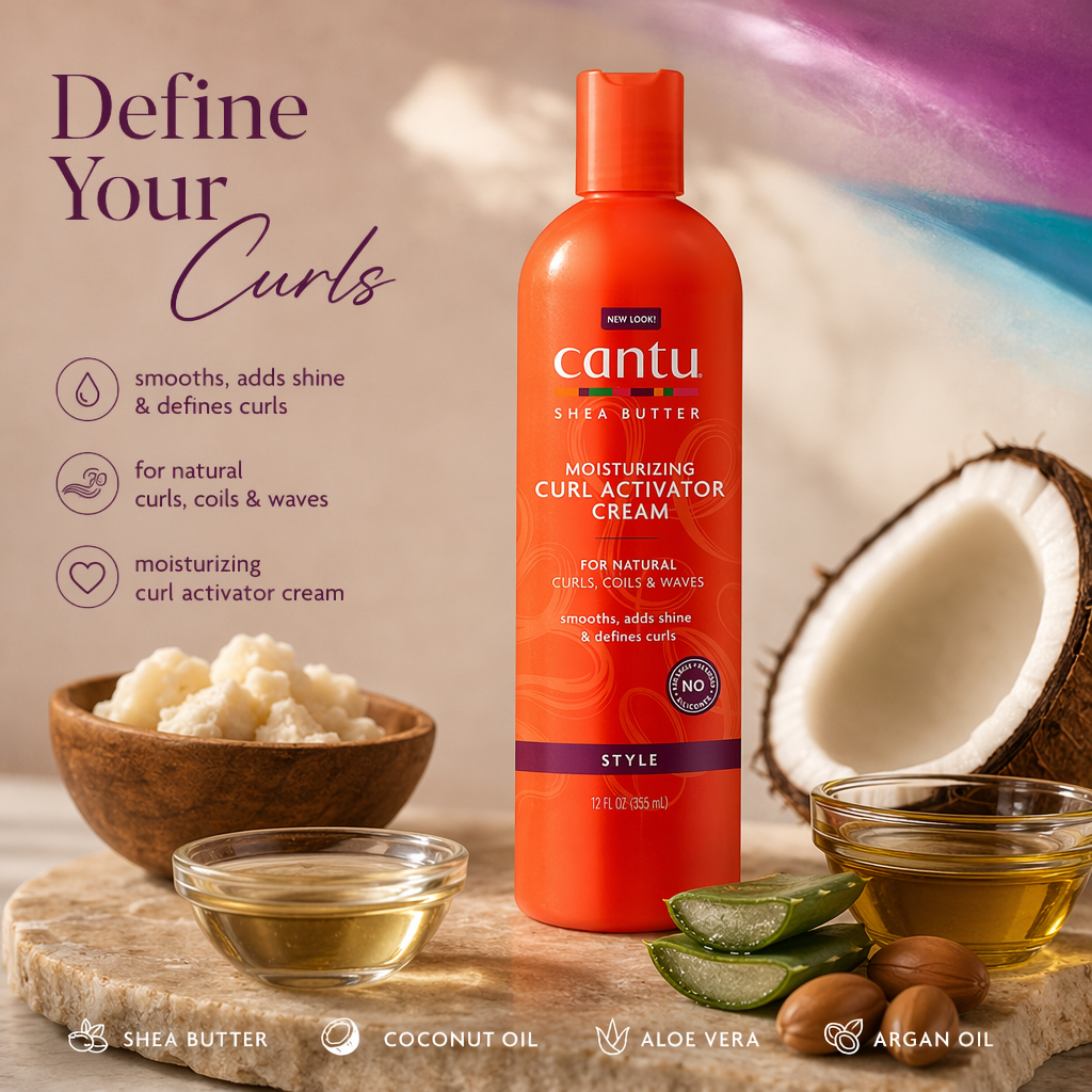 CANTU Shea Butter Moisturizing Curl Activator Cream (12oz) - benefit