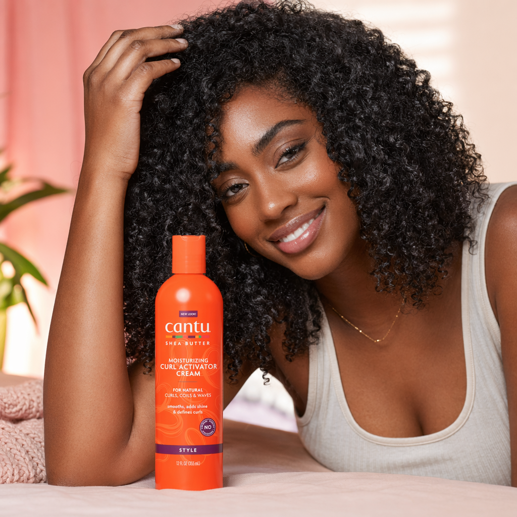 CANTU Shea Butter Moisturizing Curl Activator Cream (12oz) - result