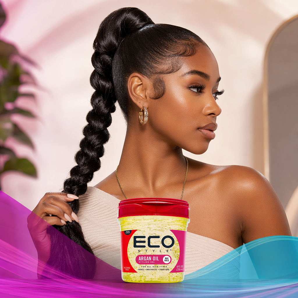 ECO Styling Gel [Argan Oil] - result