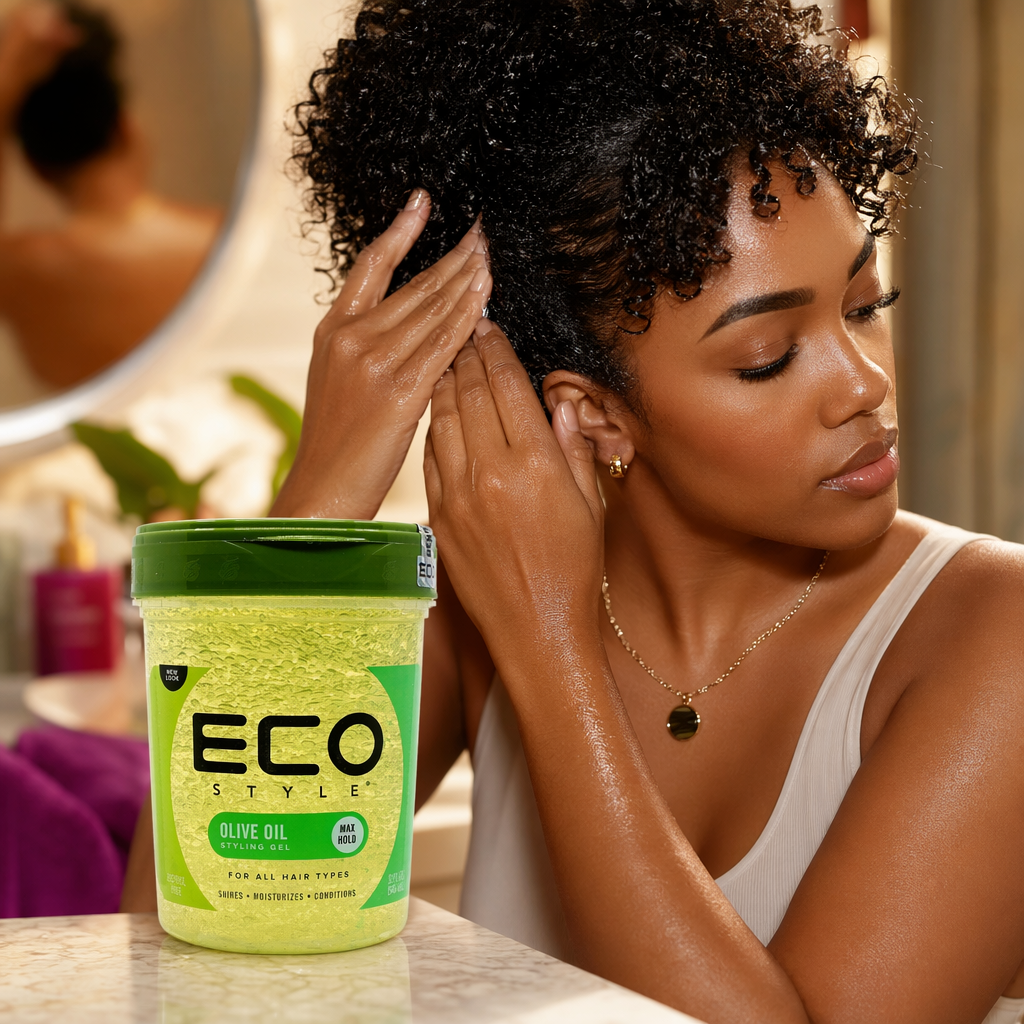 Ecoco ECO Professional Olive Oil Styling Gel - usage