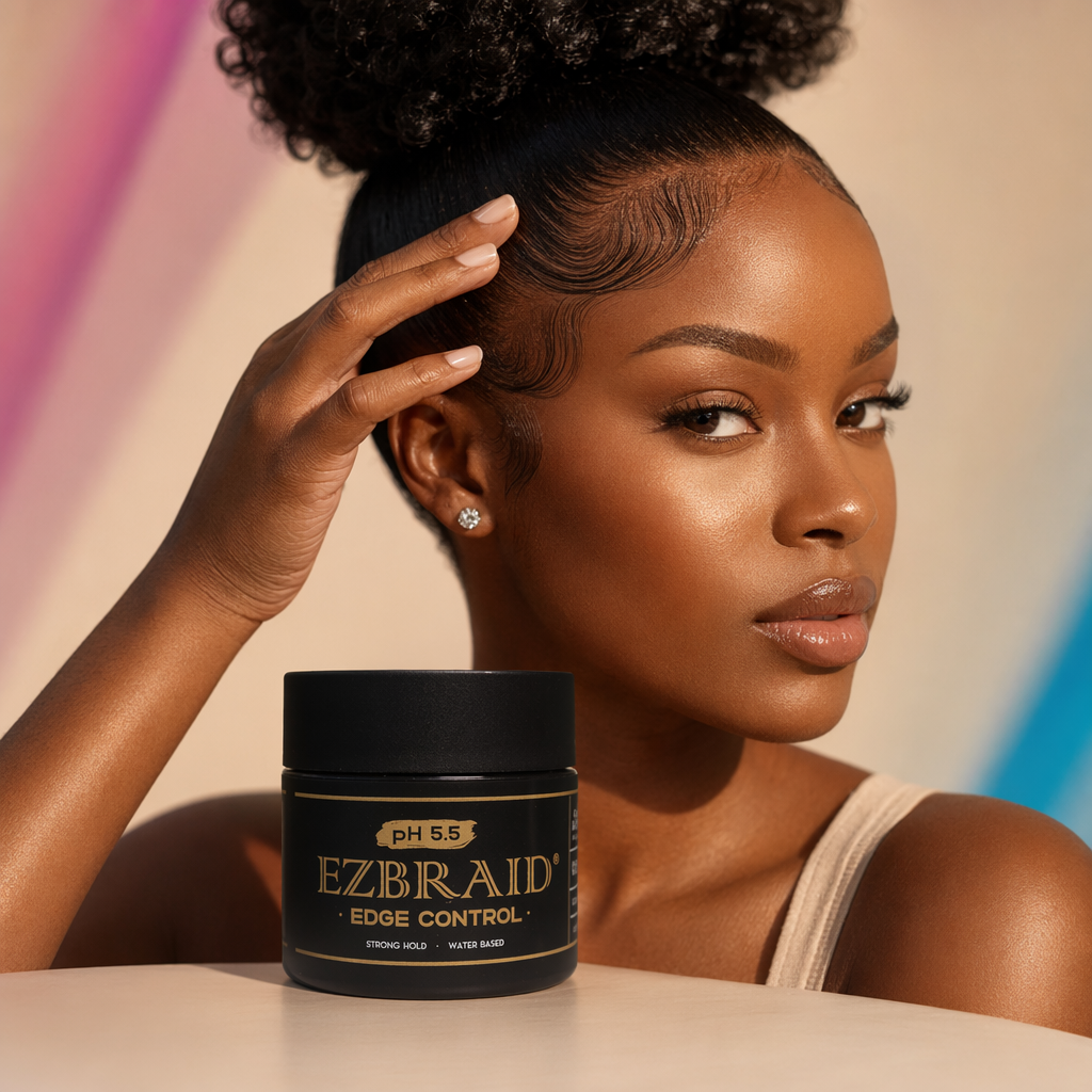 EZBRAID Edge Control (4oz) - result