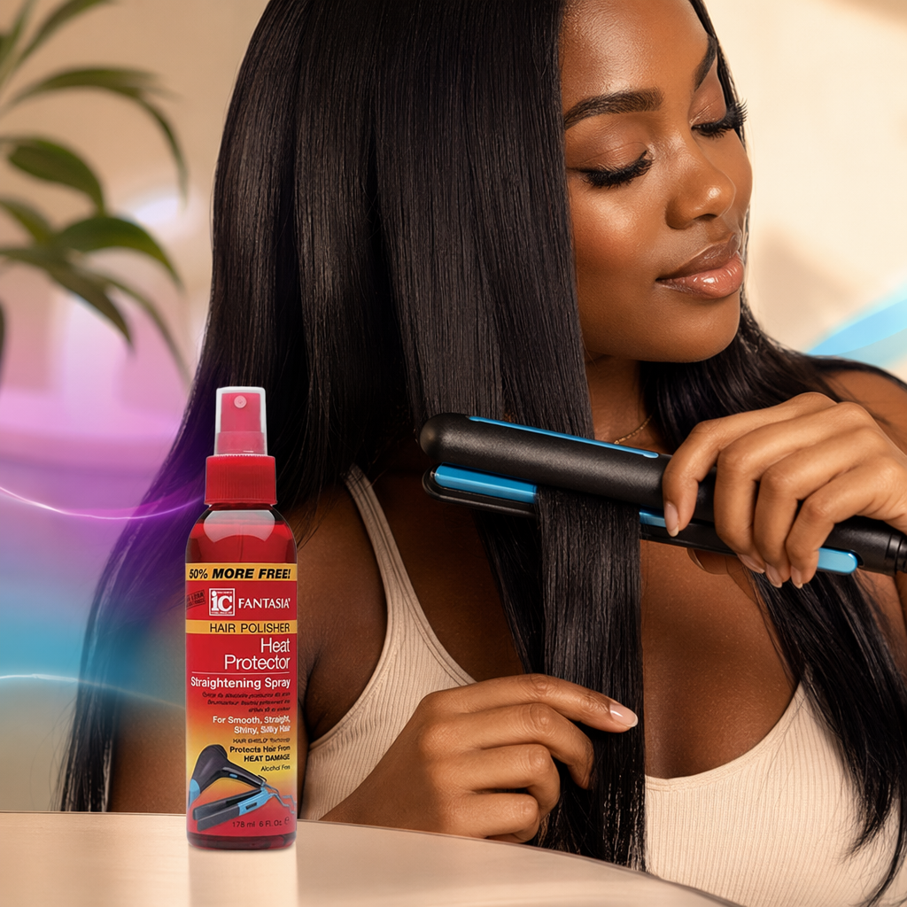 FANTASIA IC Heat Protector Straightening Spray (6oz) - result
