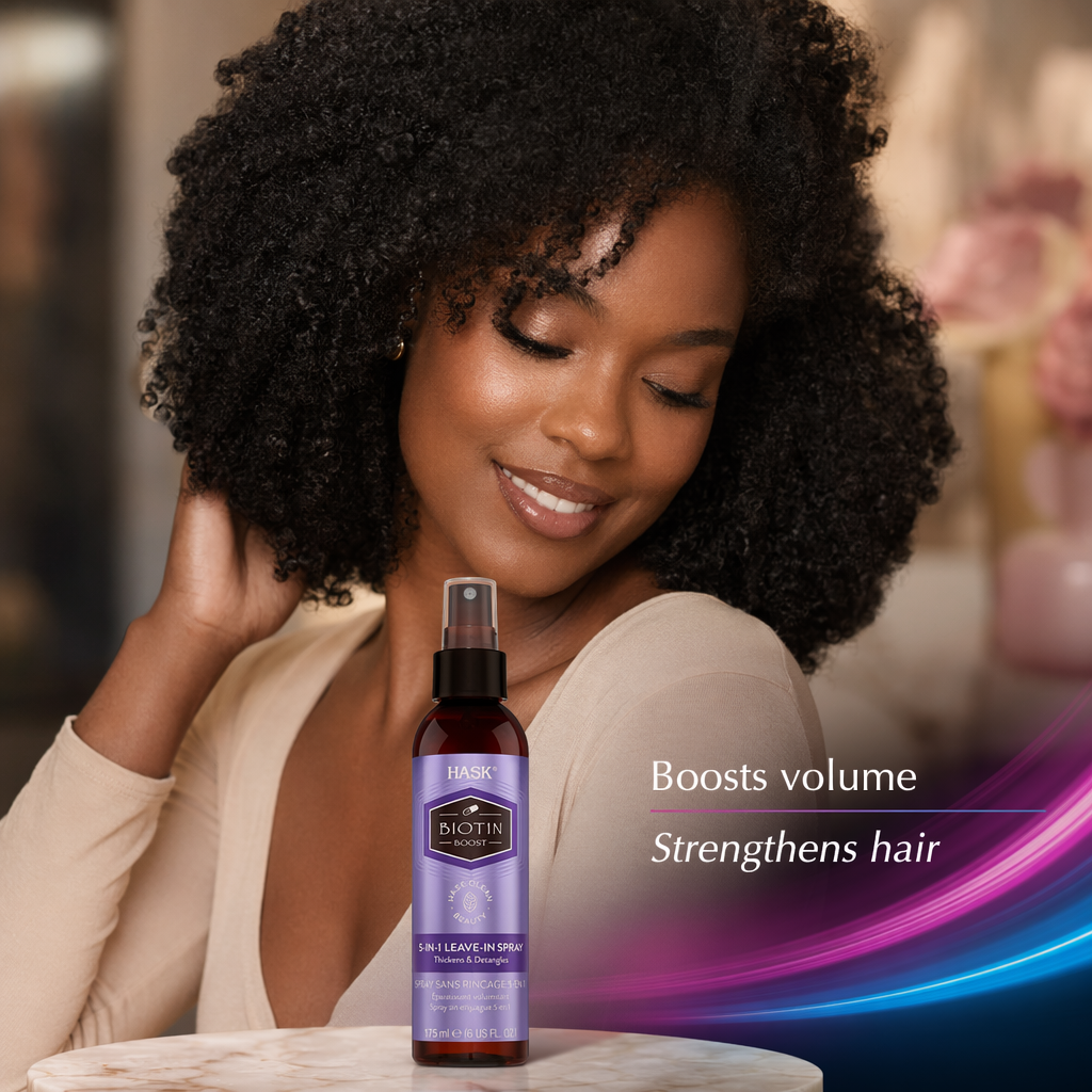 HASK Biotin Boost 5-In-1 Leave In Spray (6oz) - result