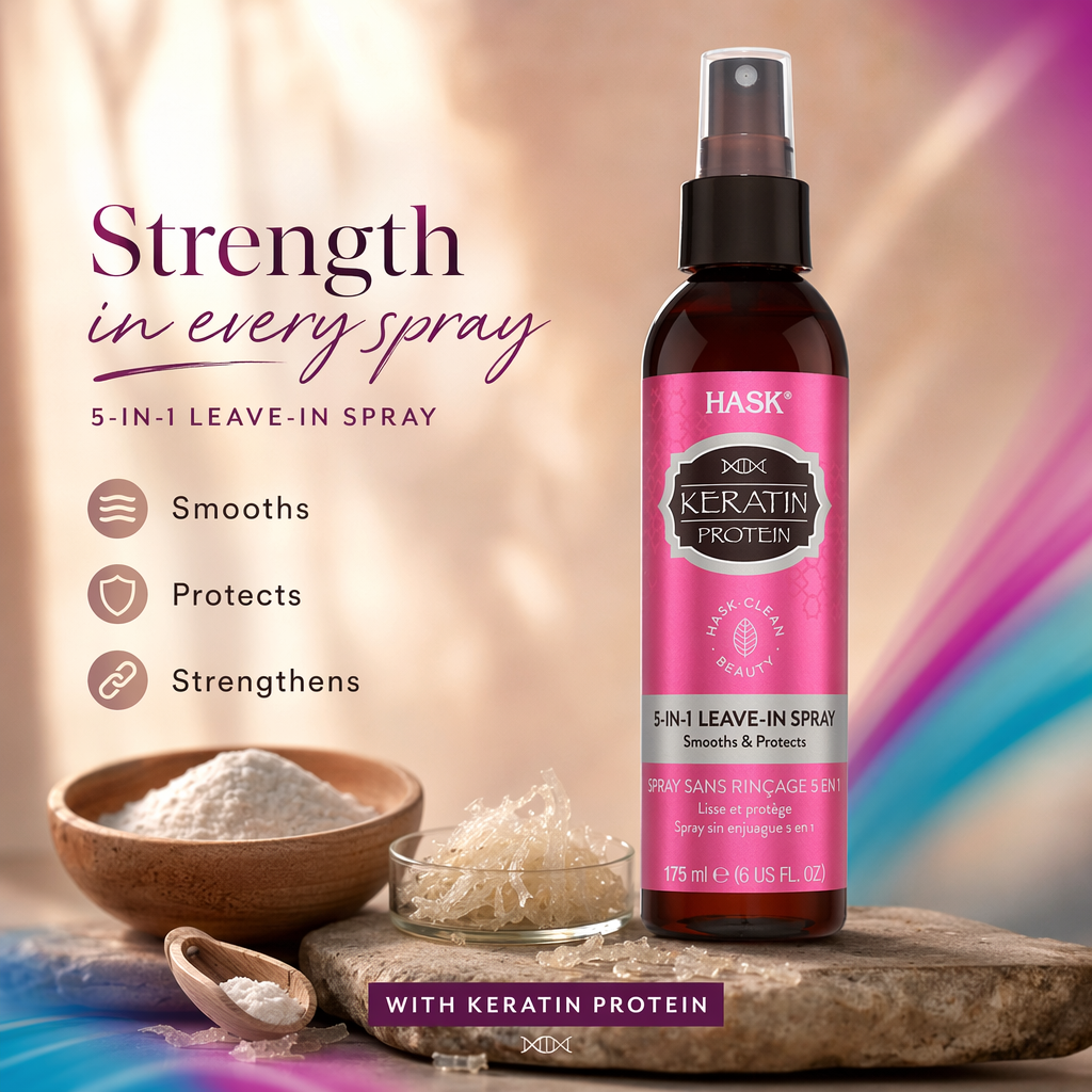 HASK Keratin Protein 5-In-1 Leave In Spray (6oz) - benefit
