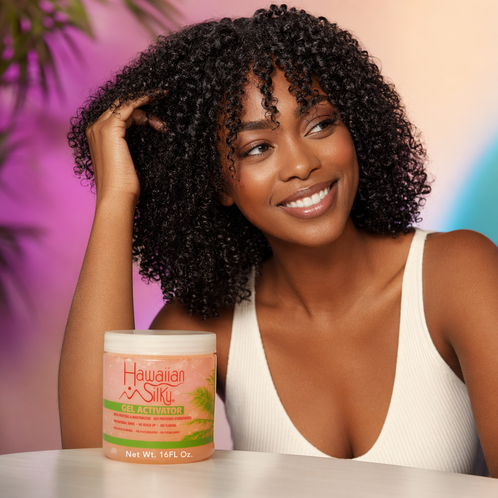 HAWAIIAN SILKY Gel Activator (16oz) - result