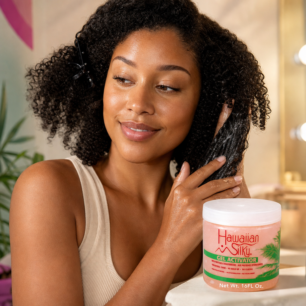 HAWAIIAN SILKY Gel Activator (16oz) - usage